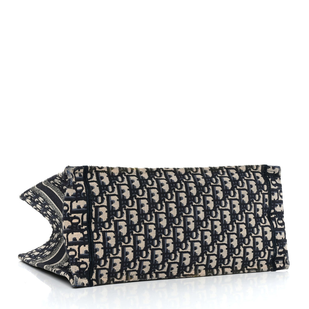 Oblique Medium Book Tote Blue Multicolor