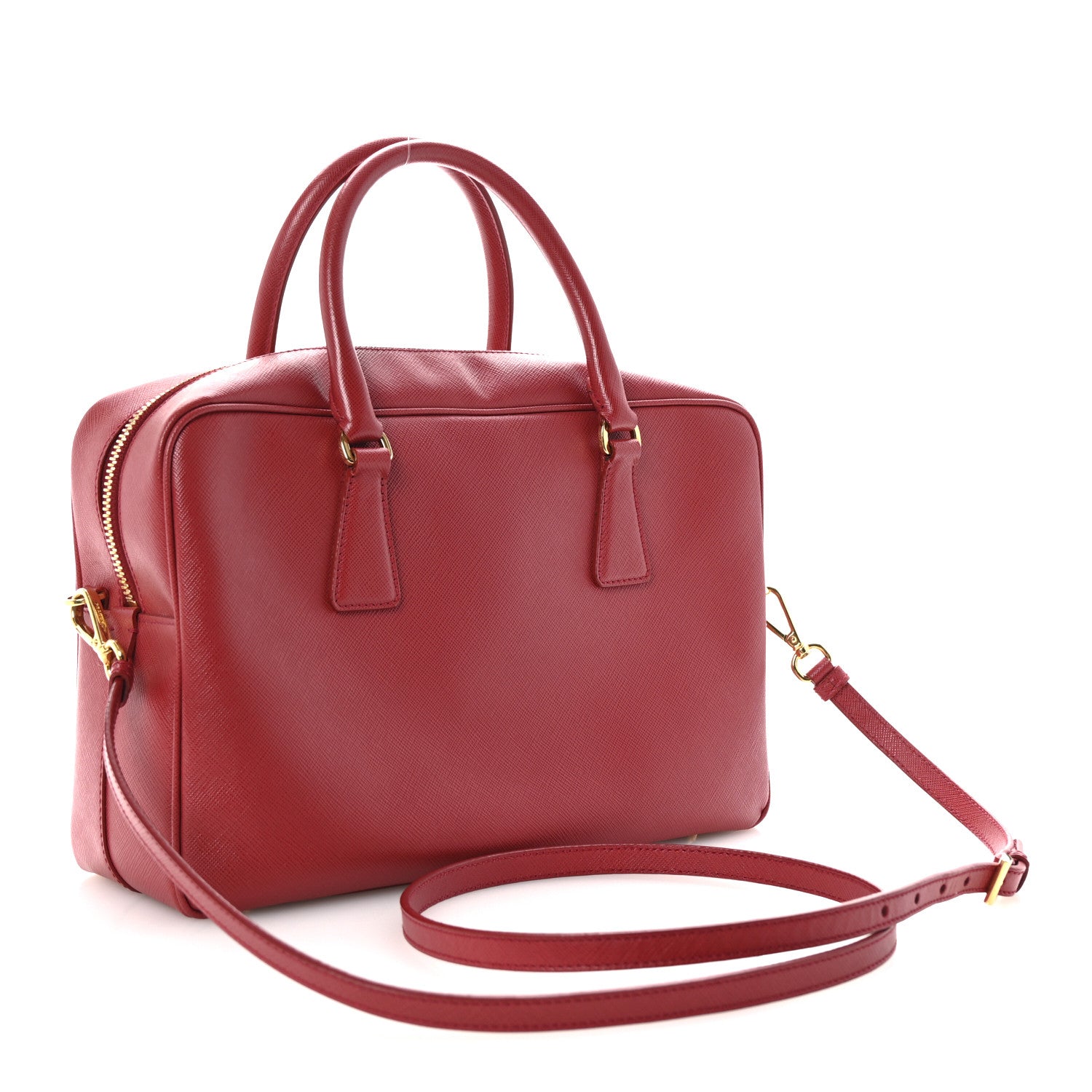 Saffiano Lux Bowler Fuoco