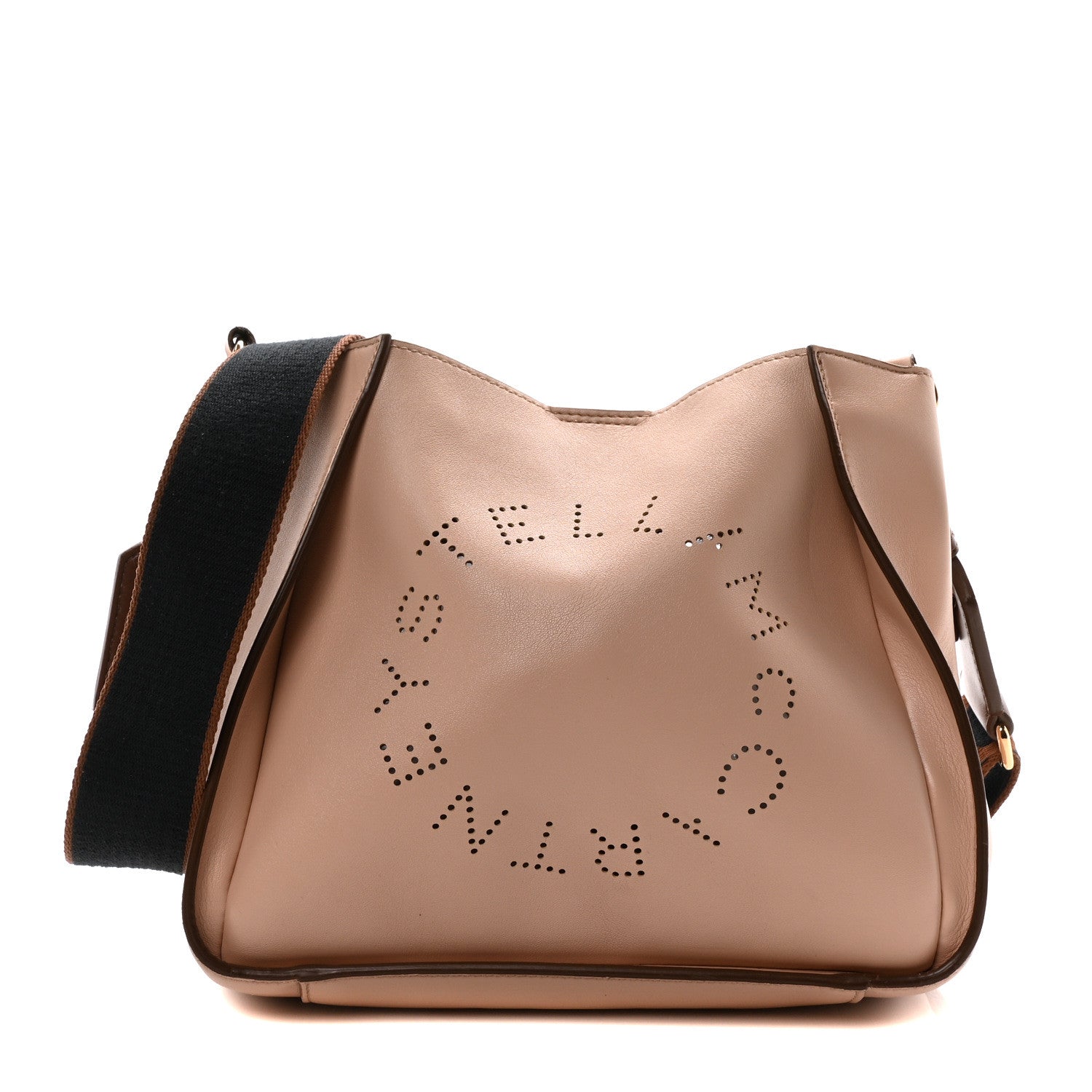 Eco Alter Nappa Perforated Logo Crossbody Blush Brown