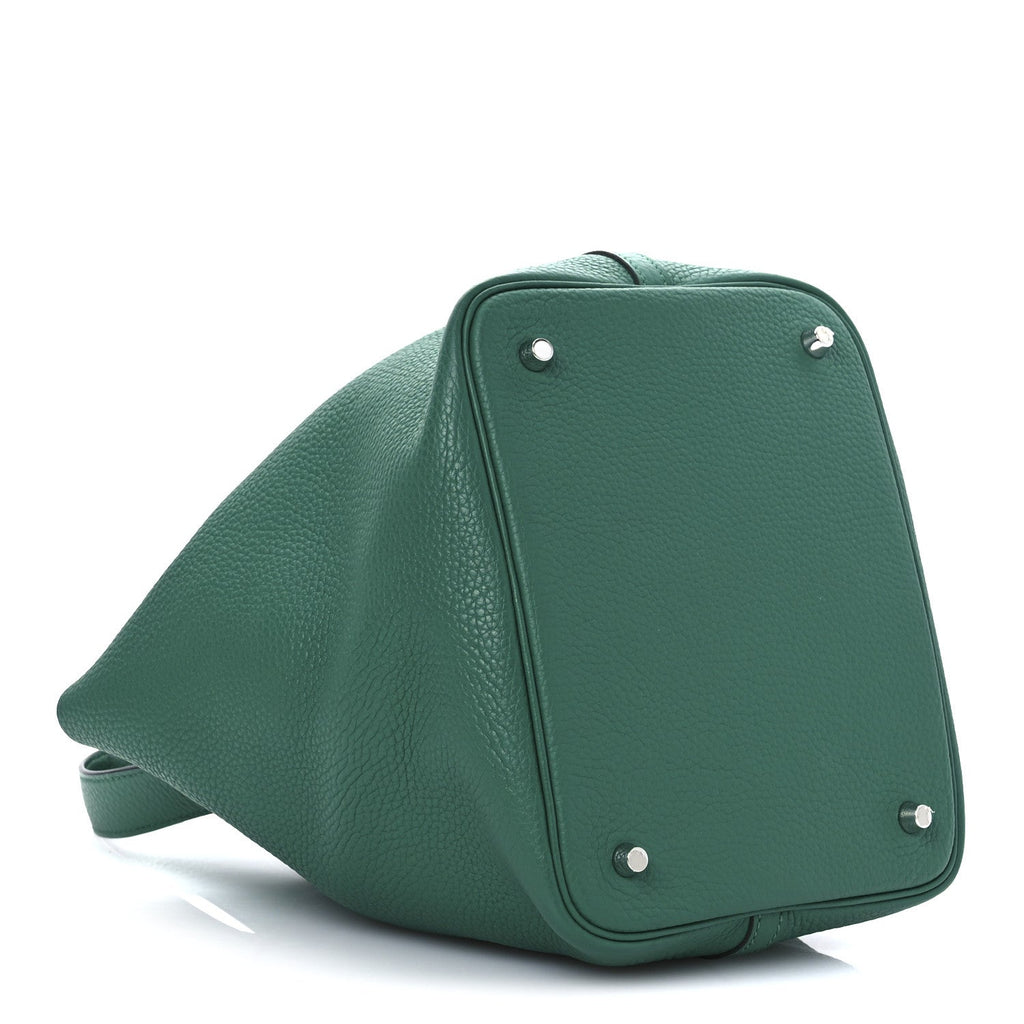 Taurillon Clemence Picotin Lock 22 MM Malachite