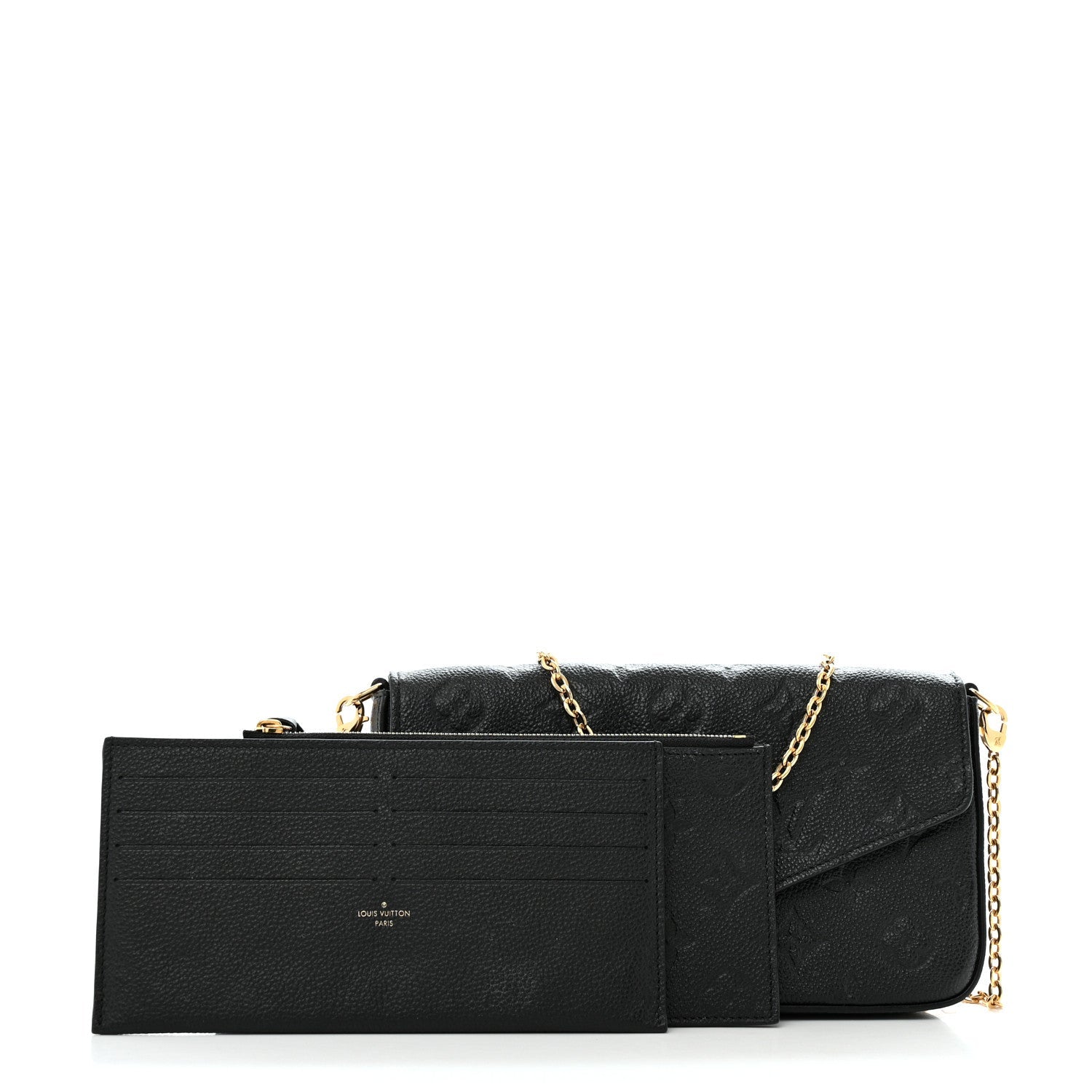 Empreinte Pochette Felicie Chain Wallet Black