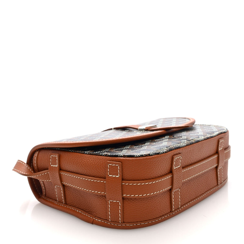 Goyardine Belvedere II PM Messenger Bag Black Gold