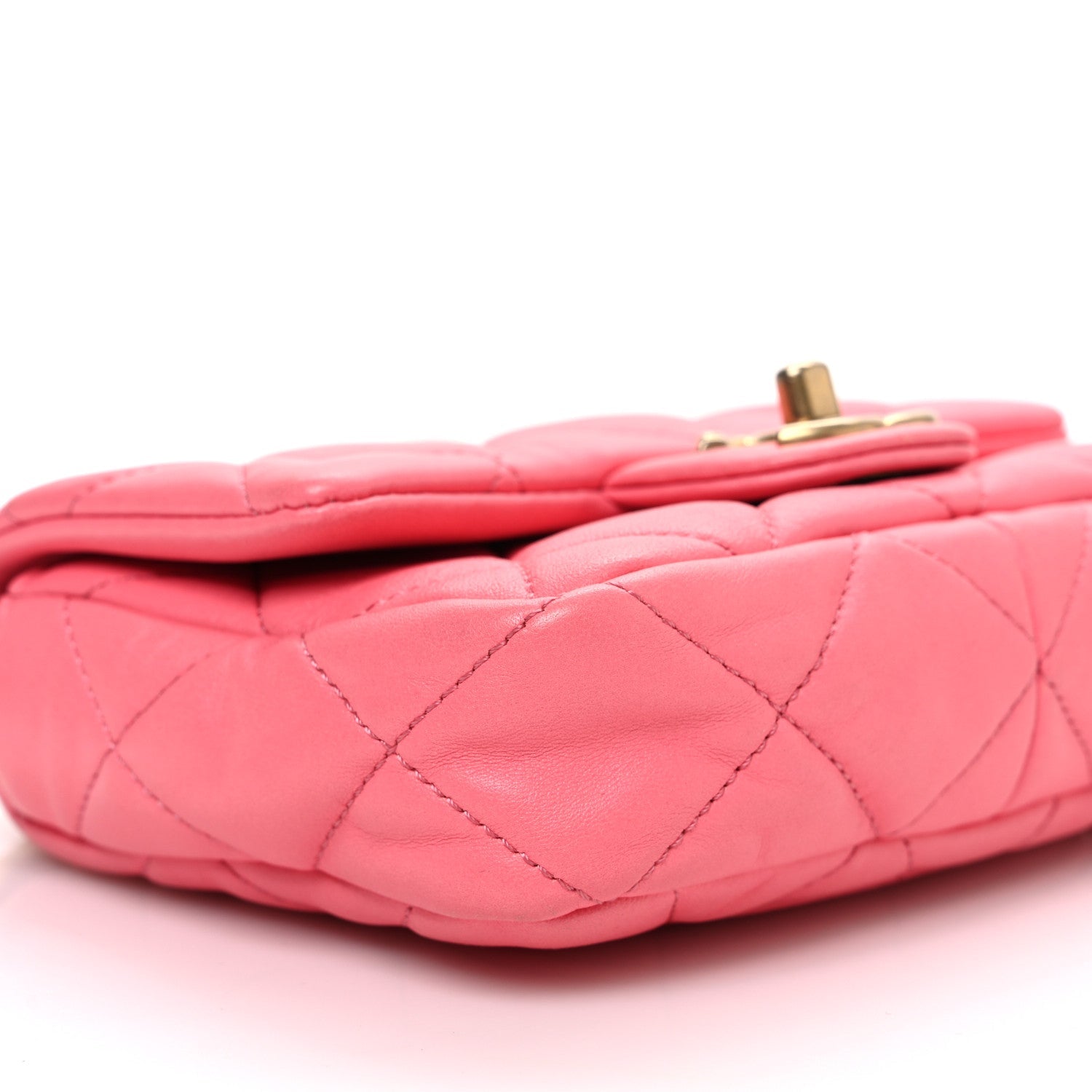 Lambskin Quilted Mini Funky Town Flap Pink