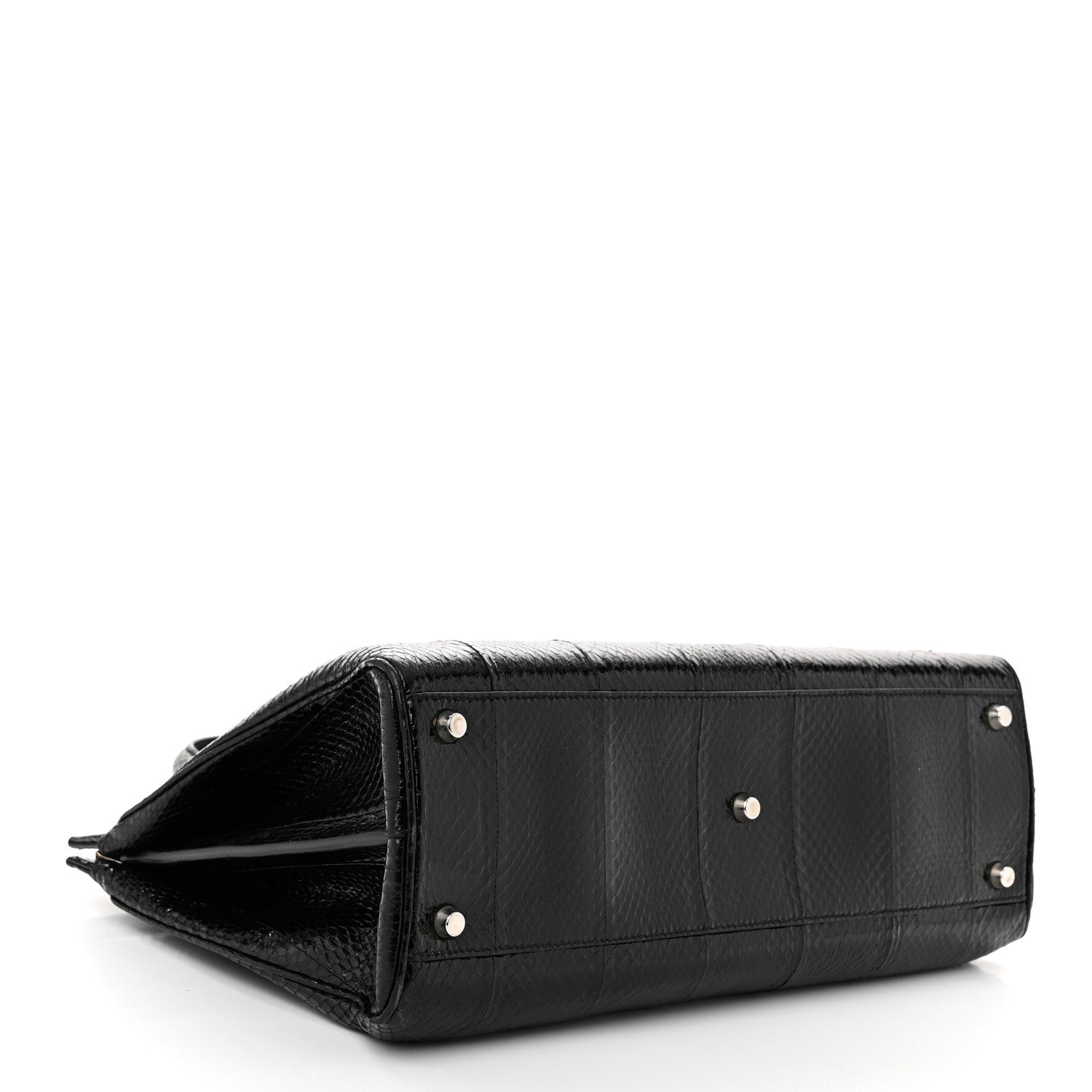 Elaphe Medium Zumi Top Handle Bag Black