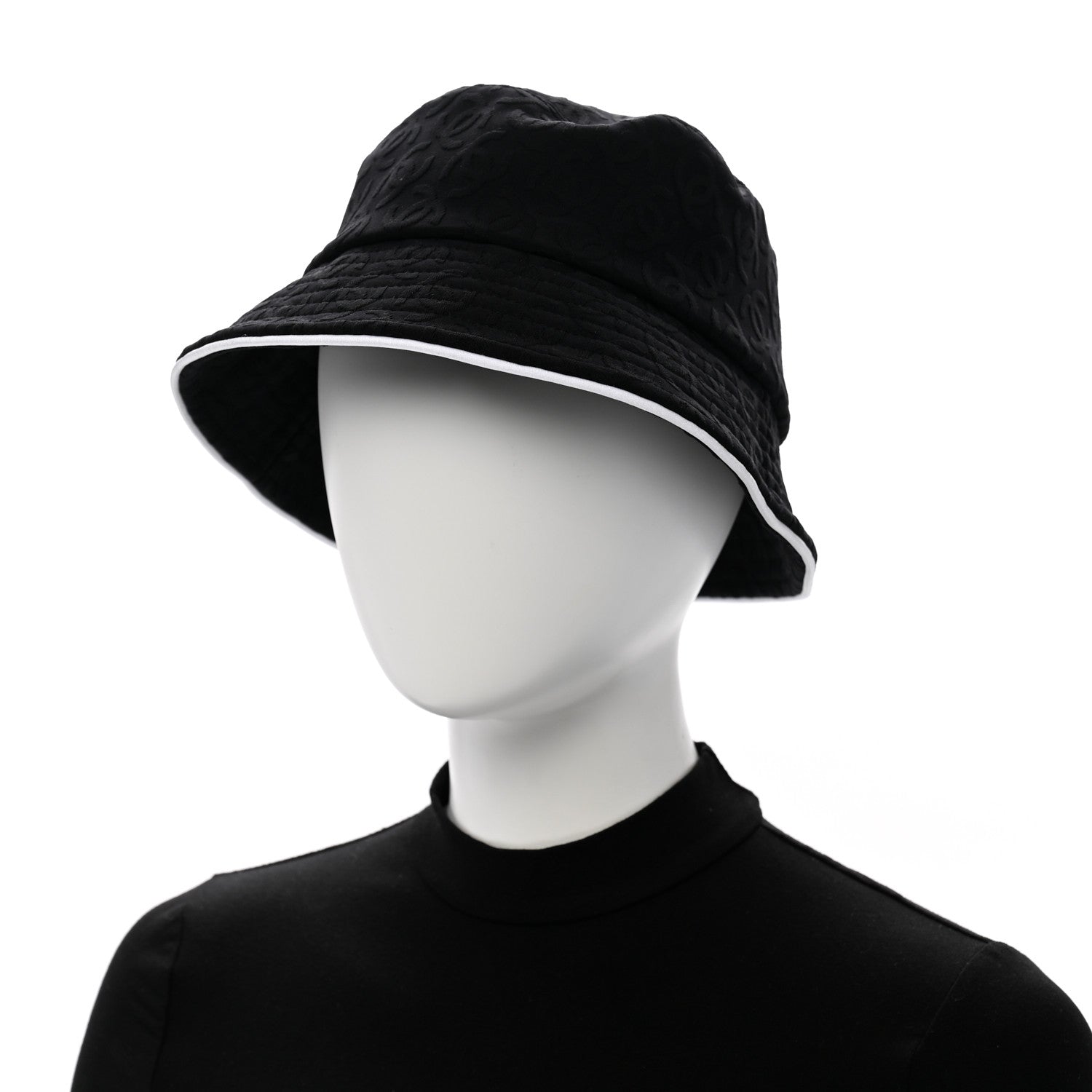 Mixed Fibers CC Bucket Hat M Black White