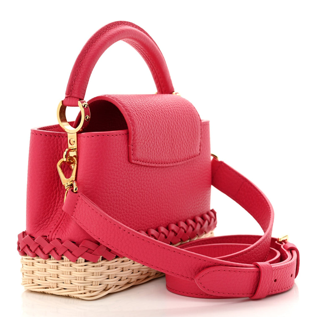 Rattan Taurillon Capucines Mini Magenta