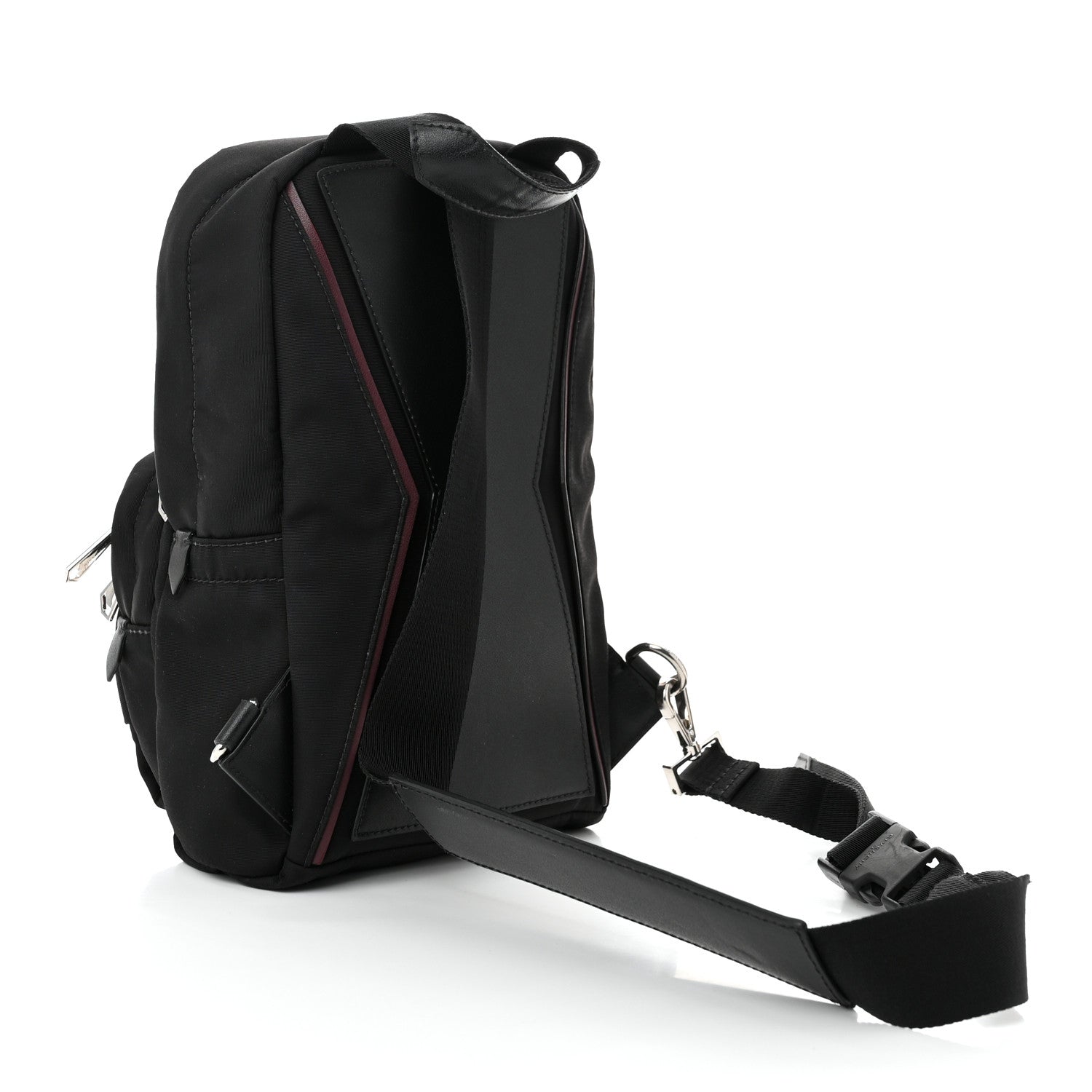Nylon Small Downtown Sling Bag Black