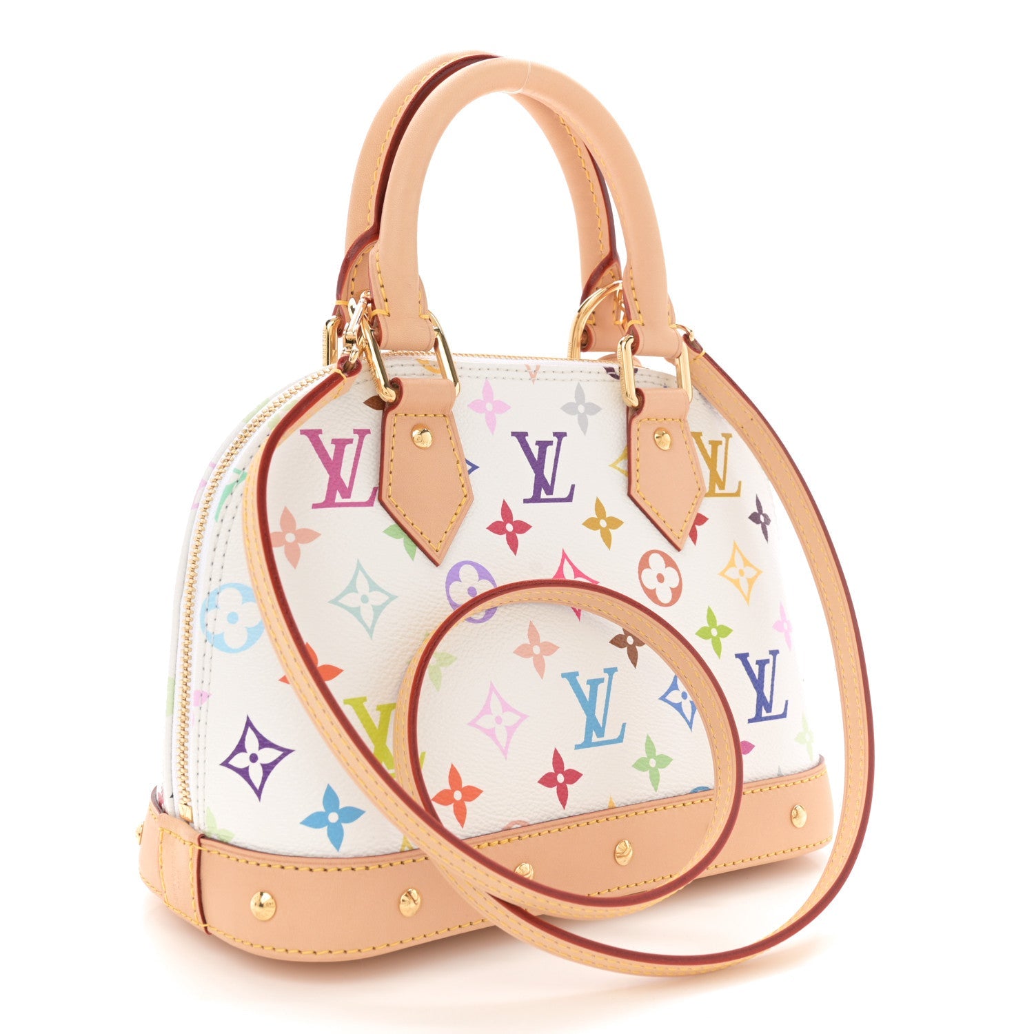 LV x TM Monogram Multicolor Alma BB White