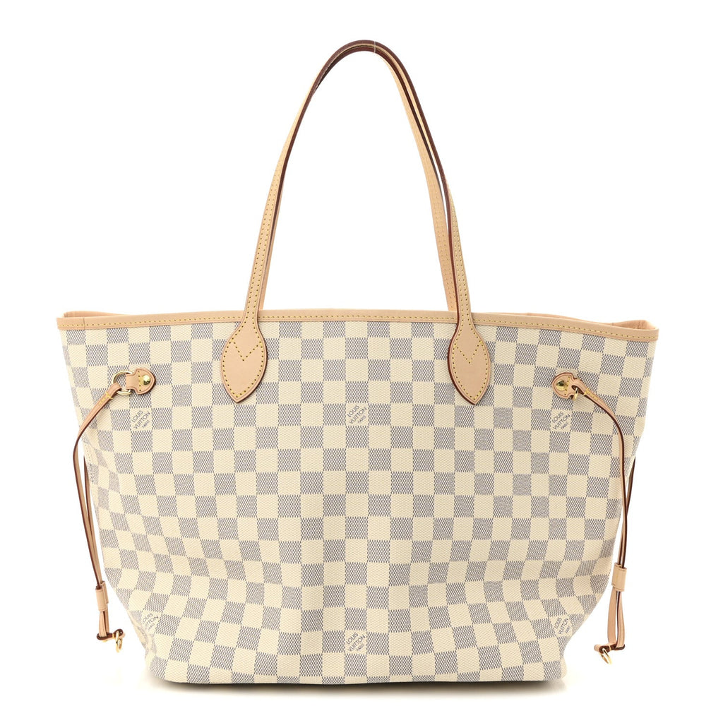 Damier Azur Neo Neverfull MM Rose Ballerine