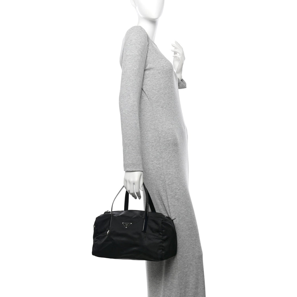 Tessuto Nylon Duffle Bag Black