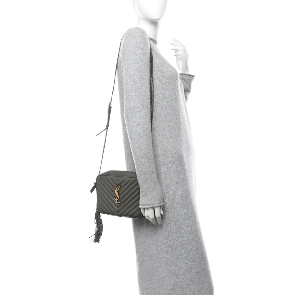 Calfskin Matelasse Monogram Lou Camera Bag Fog