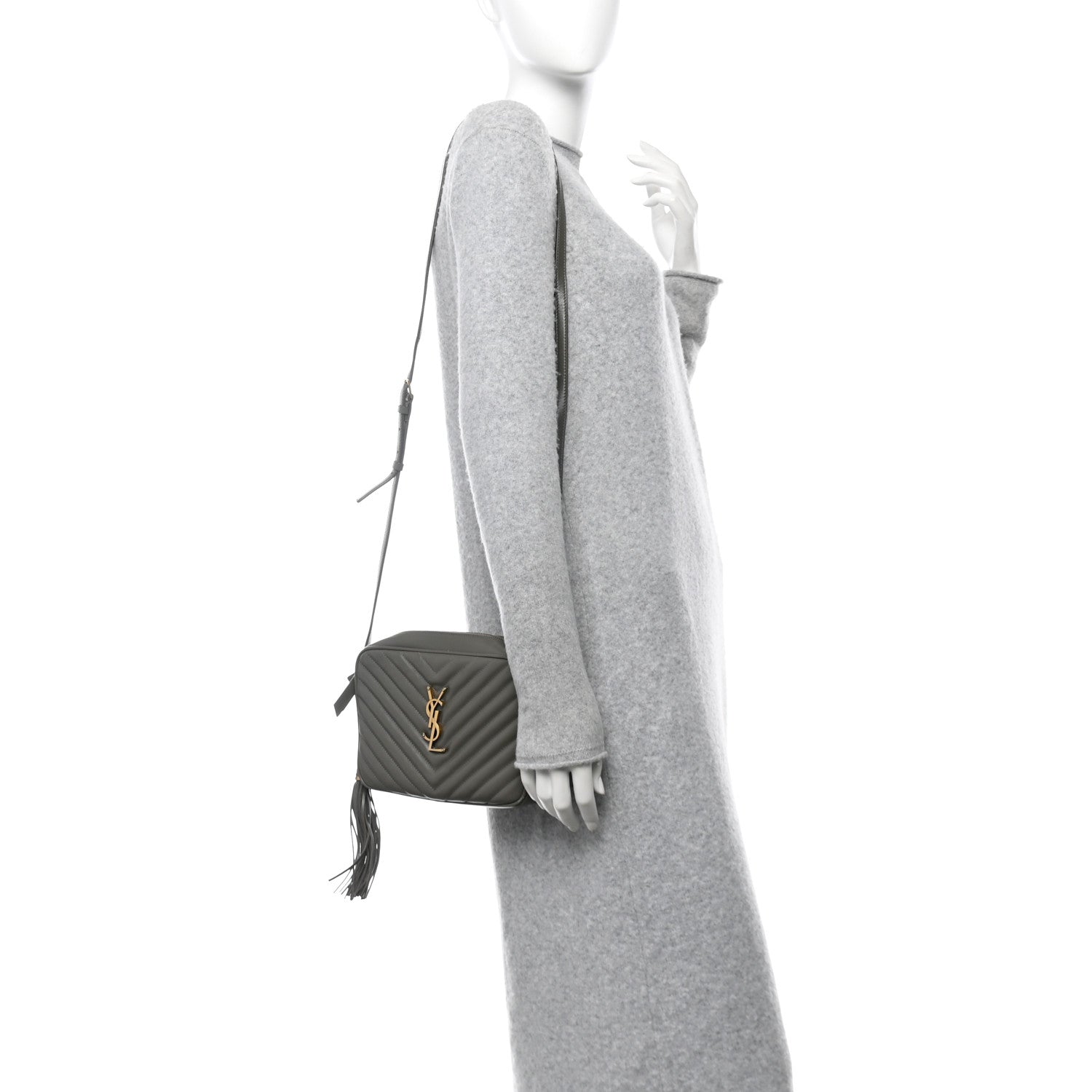Calfskin Matelasse Monogram Lou Camera Bag Fog