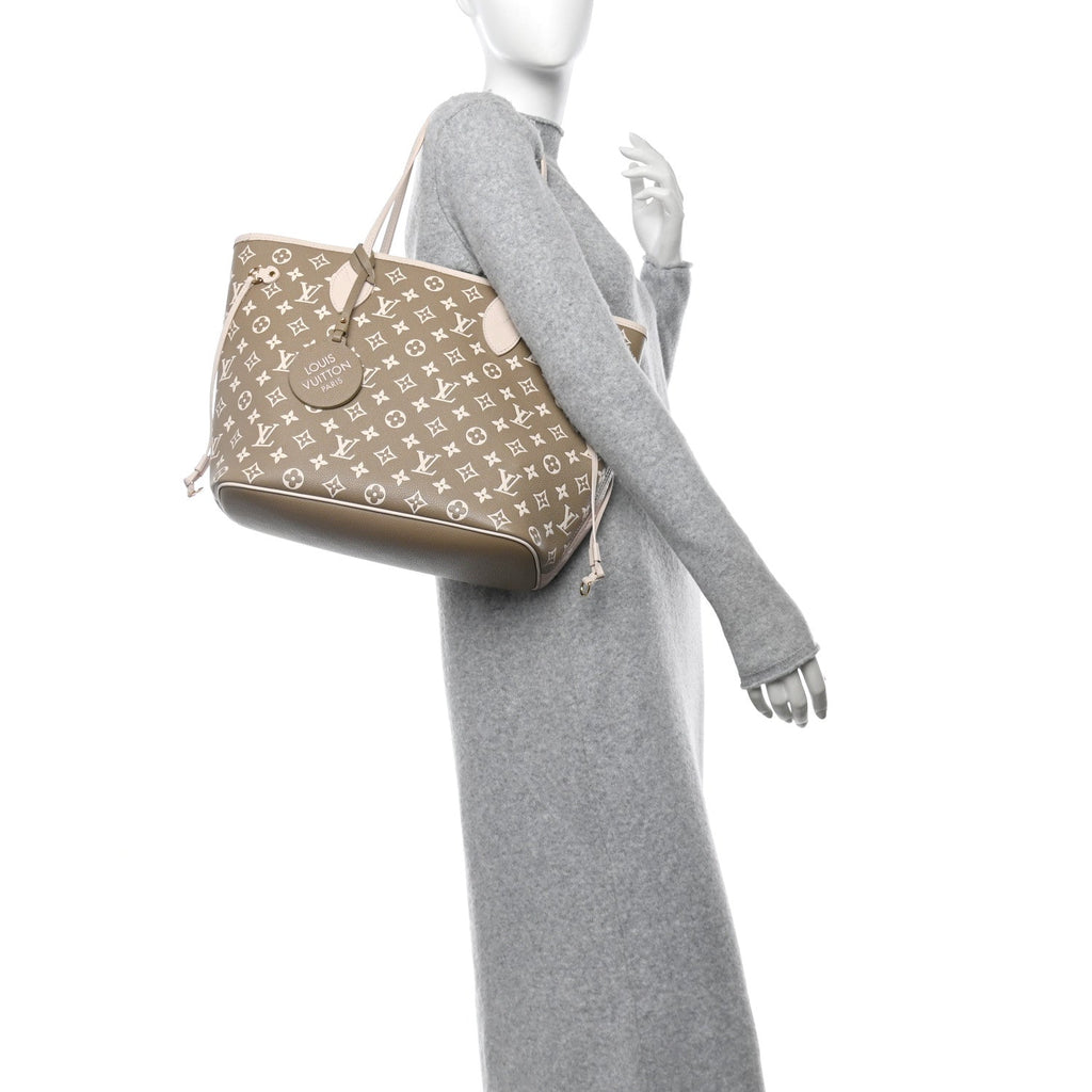 Empreinte Monogram Spring In The City Neverfull MM Kaki Beige Cream