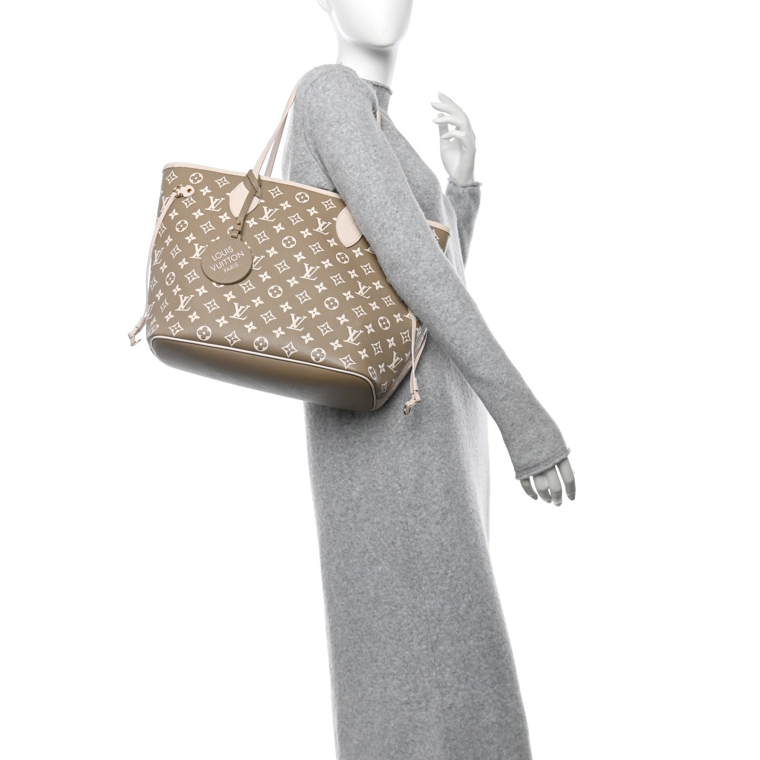 Empreinte Monogram Spring In The City Neverfull MM Kaki Beige Cream