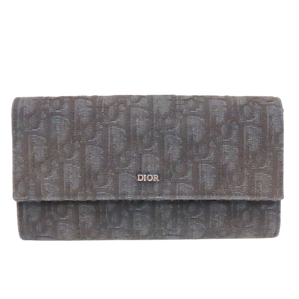 Dior Long Wrap Wallet Jacquard Long Wallet