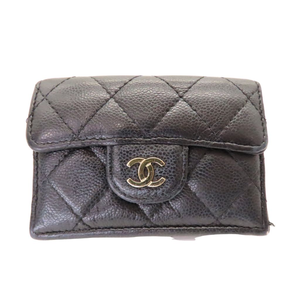 Chanel Timeless Classic Caviar Skin Trifold Wallet
