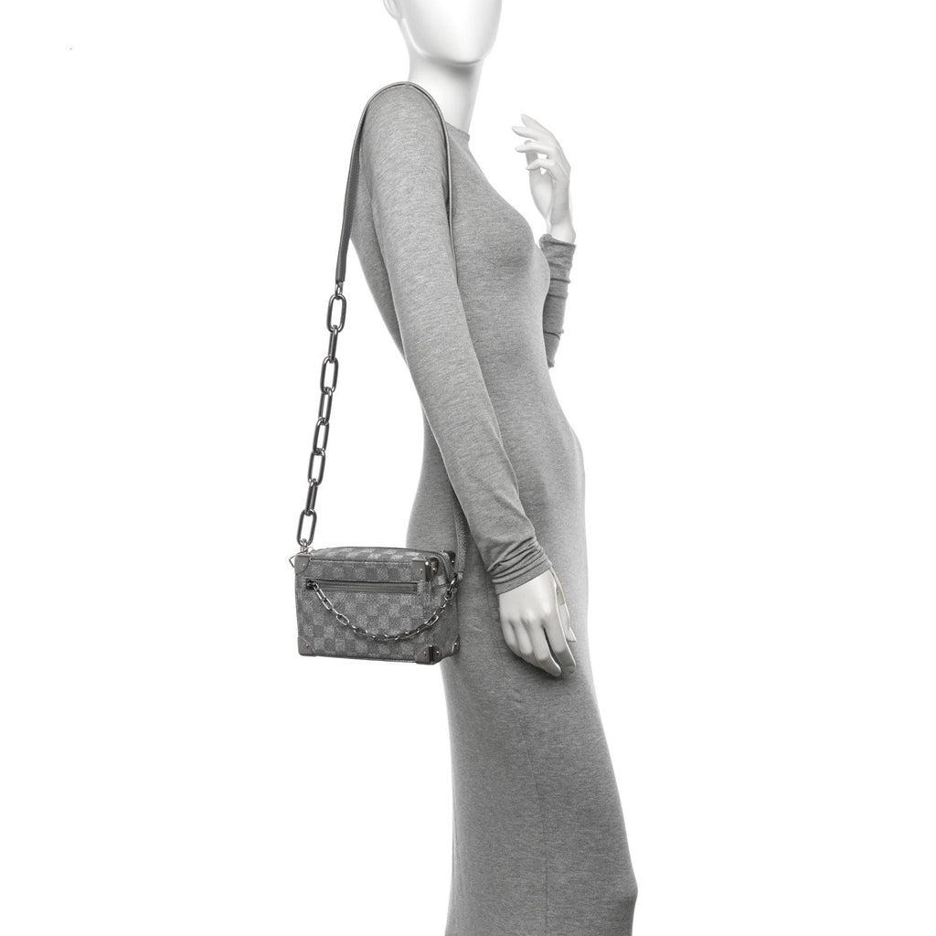 Damier Glitter Mini Soft Trunk Silver