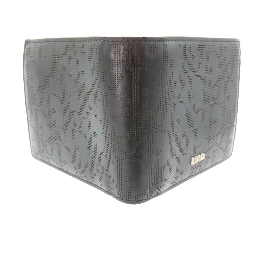 Dior Oblique Galaxy Smooth Leather Bifold Wallet