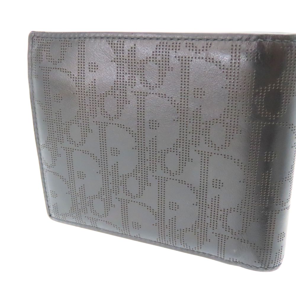 Dior Oblique Galaxy Smooth Leather Bifold Wallet
