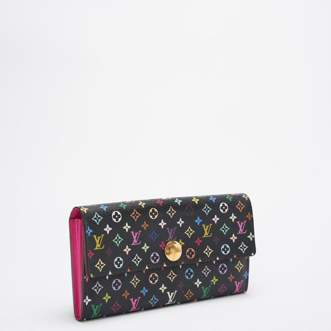 Louis Vuitton Monogram Multicolor Sarah Long Wallet Gold Hardware Limited Edition