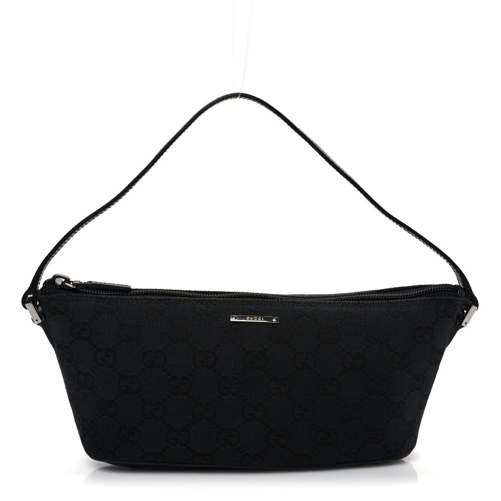 Denim Monogram Boat Pochette Black