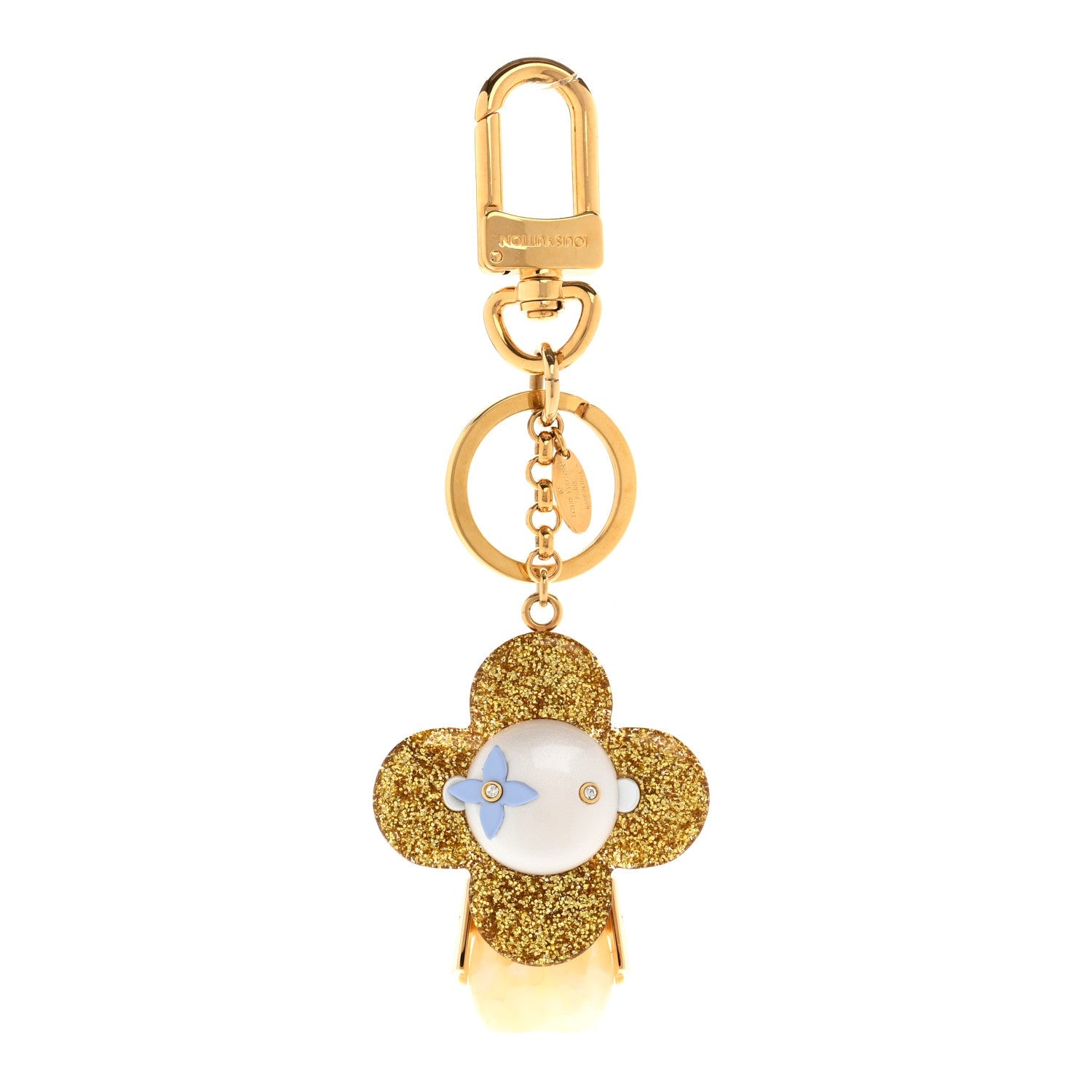 Strass Vivienne Porte Cles Charm Key Holder Gold