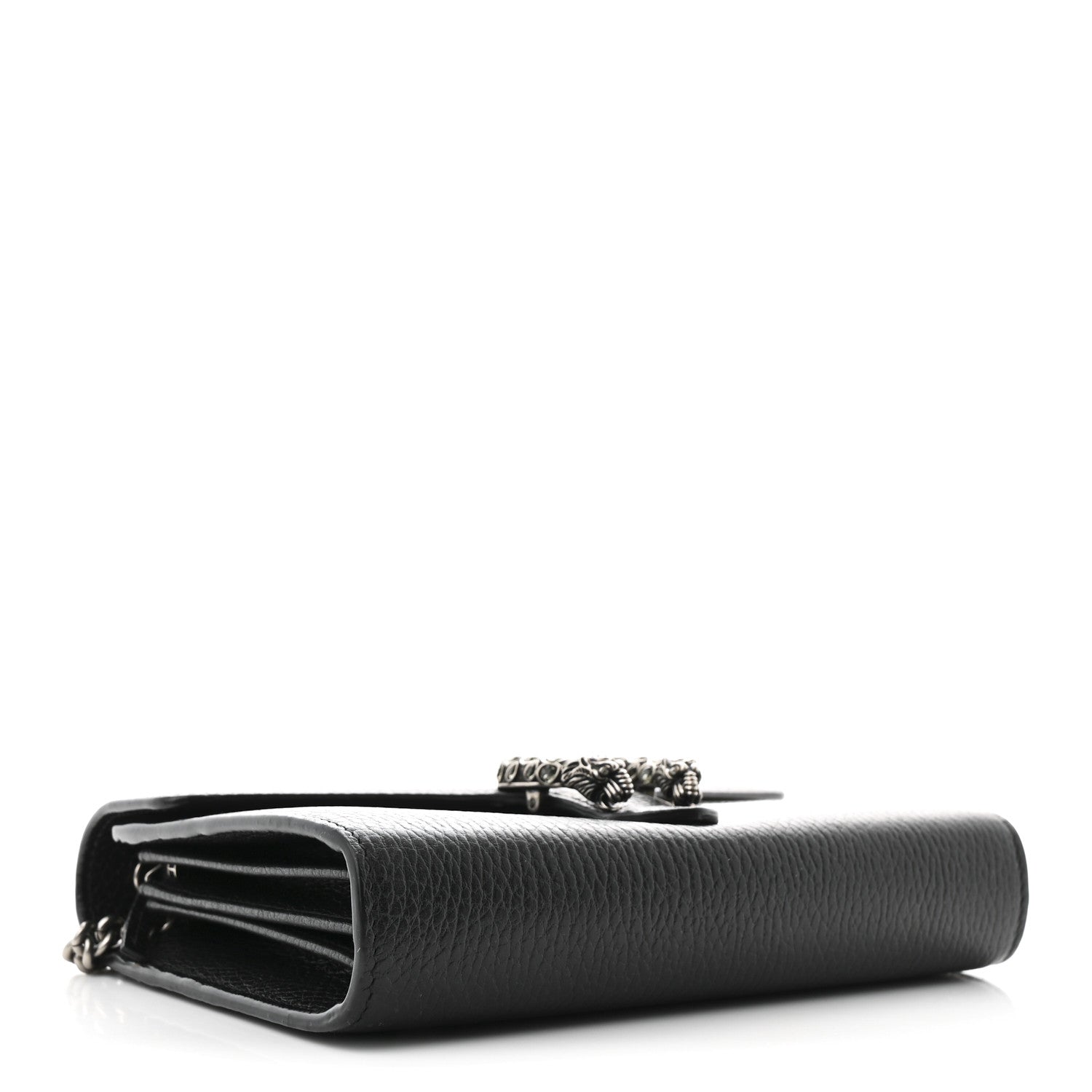Calfskin Mini Dionysus Chain Wallet Black
