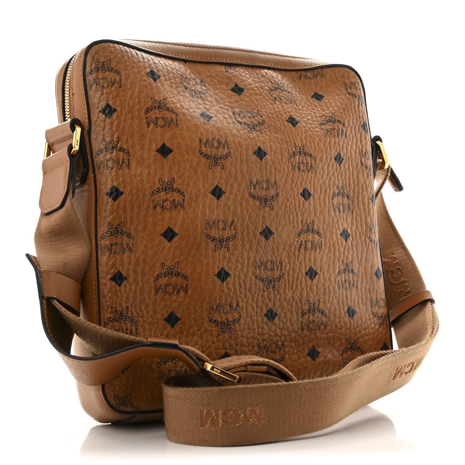 Calfskin Visetos Ottomar Messenger Cognac