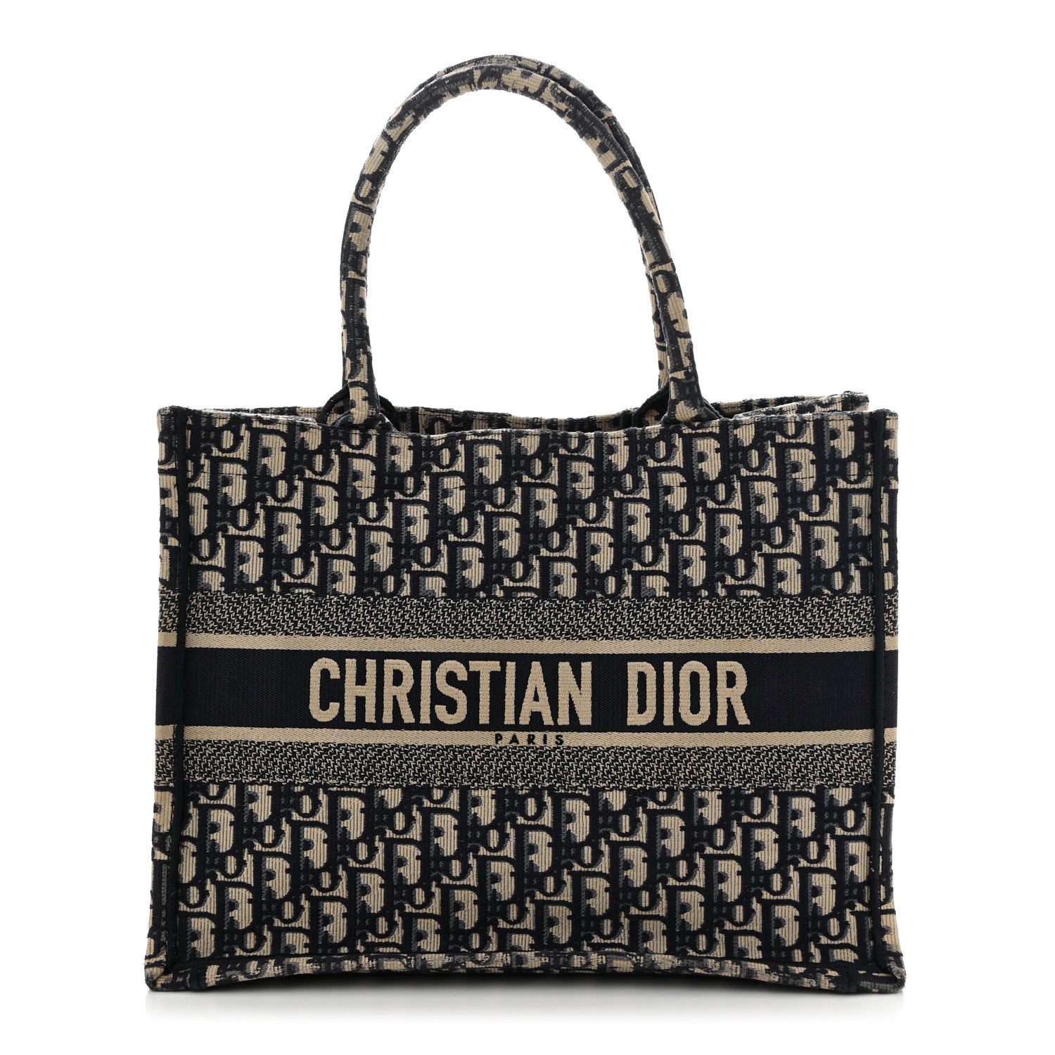 Oblique Medium Book Tote Blue Multicolor