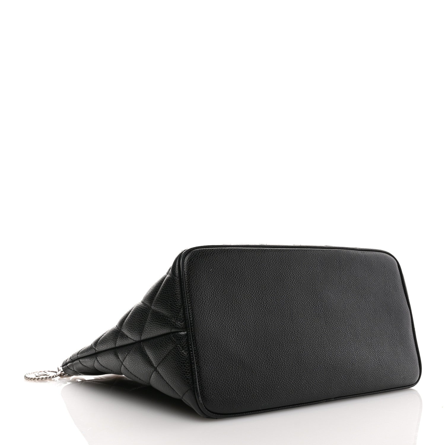 Caviar Quilted Medallion Tote Black