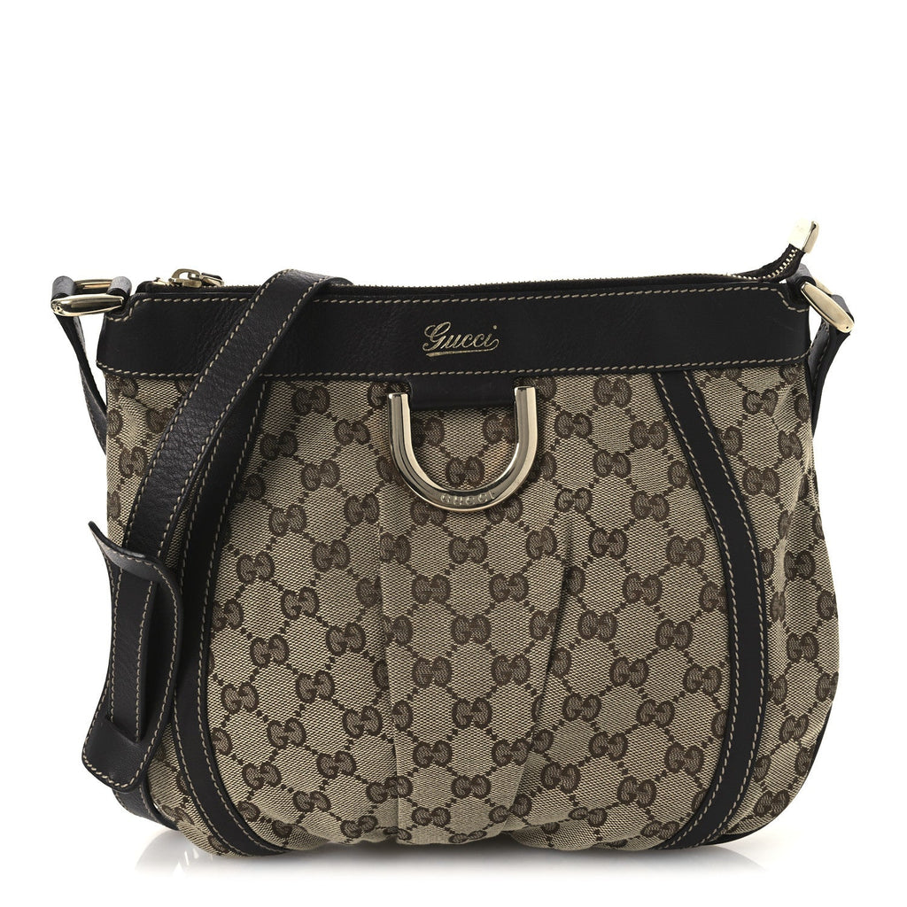 Monogram Small D Gold Ring Messenger Dark Brown