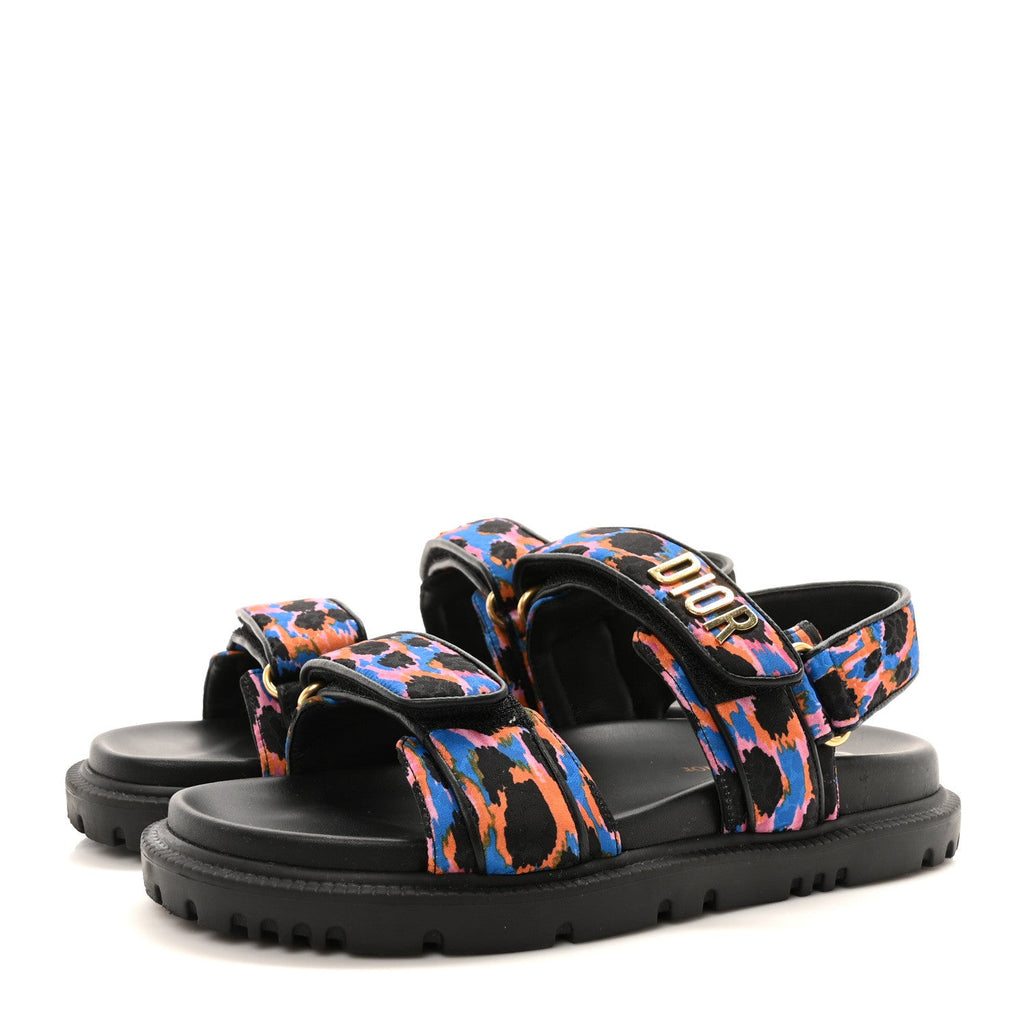 Technical Fabric Mizza Print Dioract Sandals 36 Multicolor