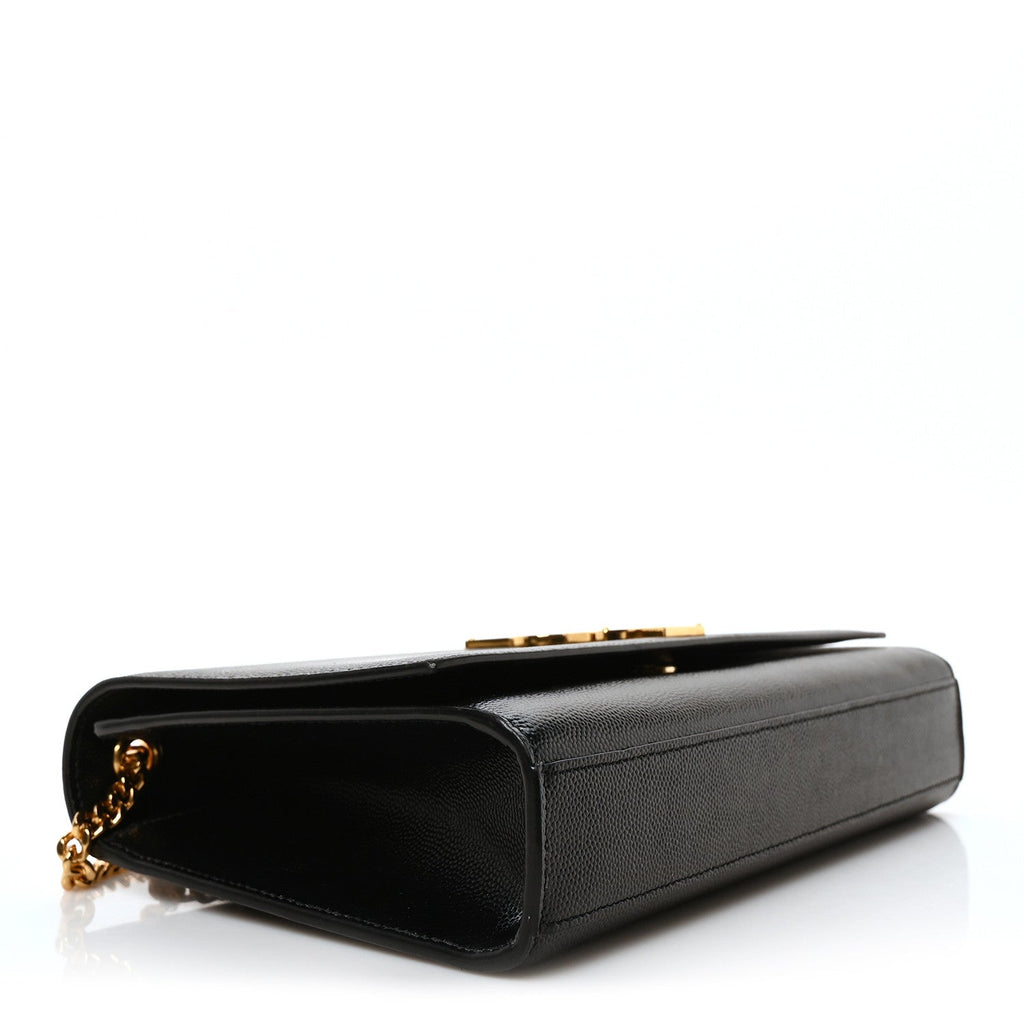 Grain De Poudre Medium Classic Monogram Kate Satchel Black
