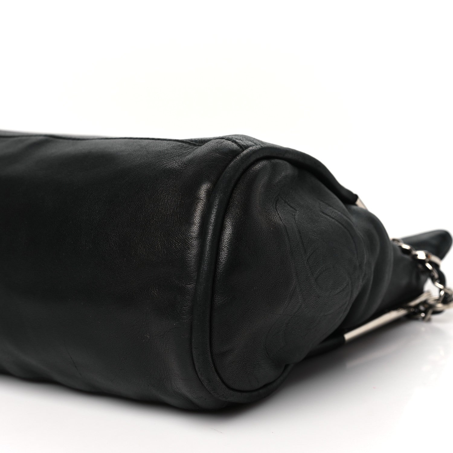 Lambskin Large Ultimate Soft Tote Black