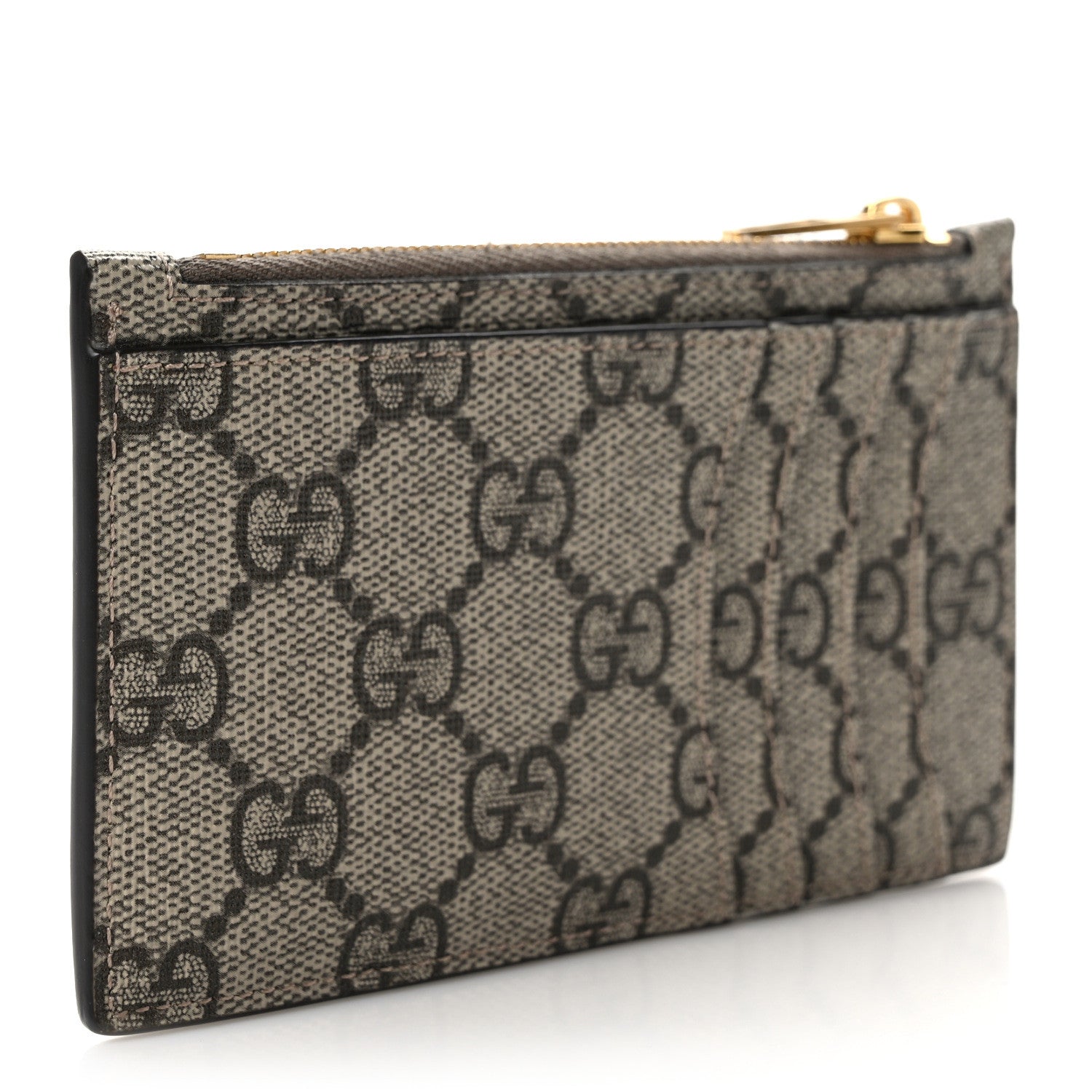 X BALENCIAGA GG Supreme Monogram Zip  Case Beige Ebony