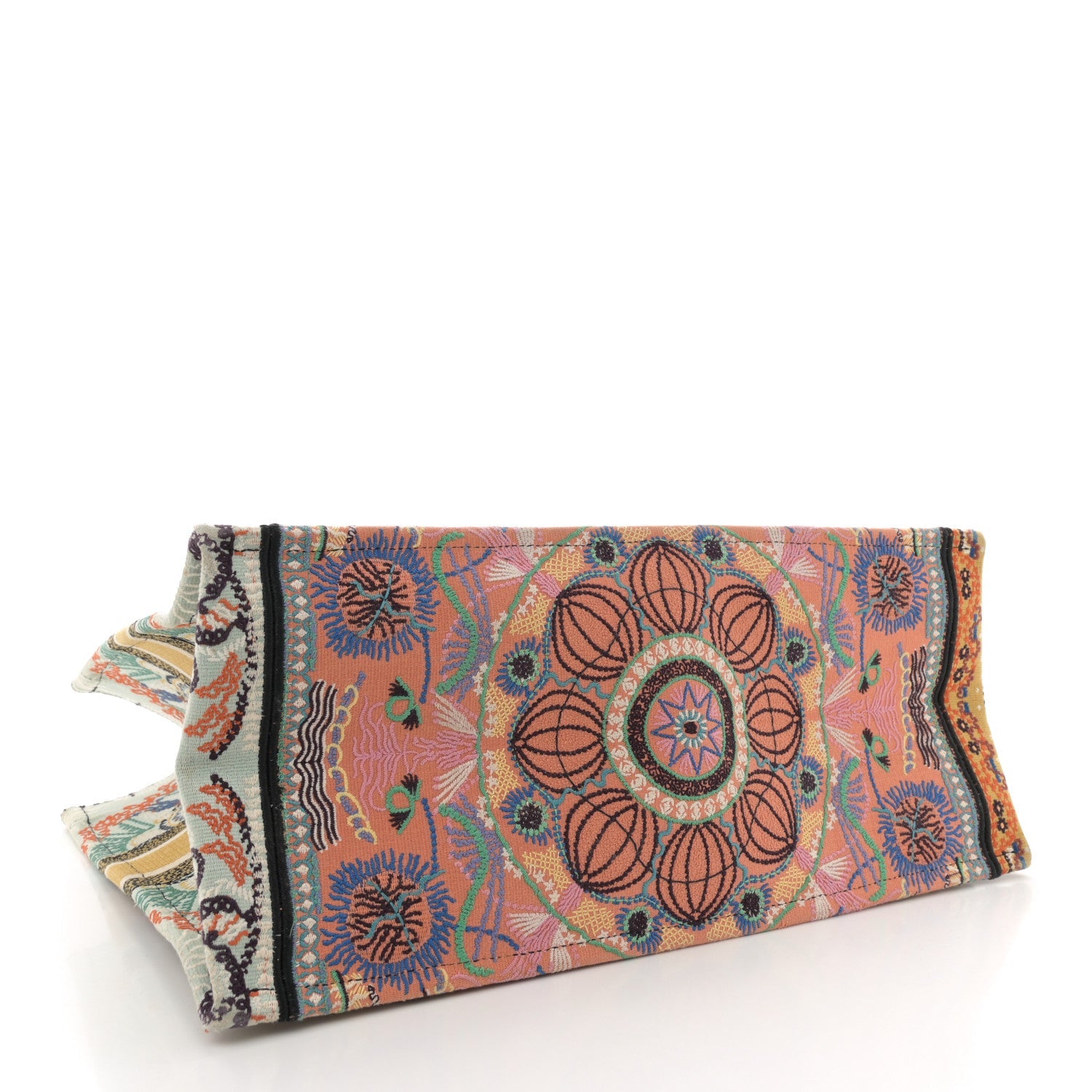 Canvas Embroidered Large In Lights Book Tote Multicolor