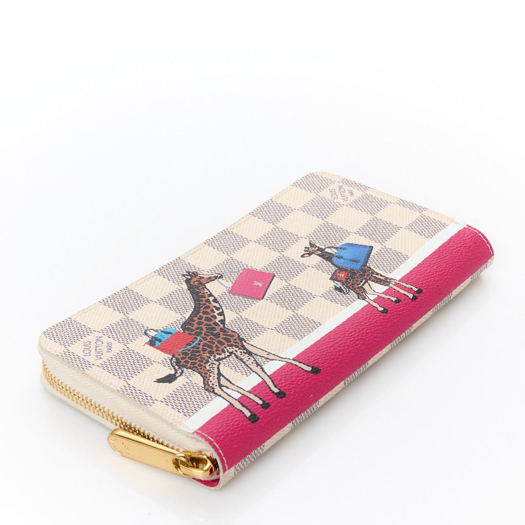 Damier Azur 2017 Christmas Animation Zippy Wallet