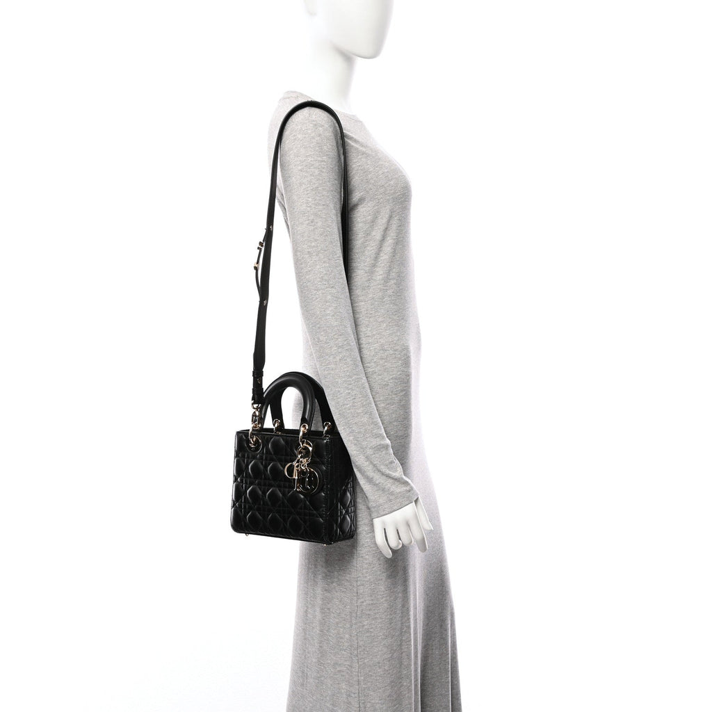 Lambskin Cannage Small My ABCDior Lady Dior Black
