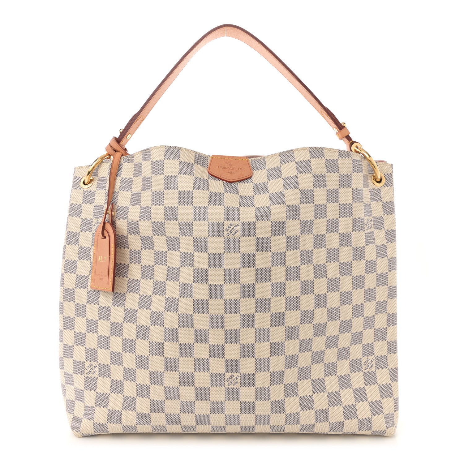 Damier Azur Graceful MM Rose Ballerine