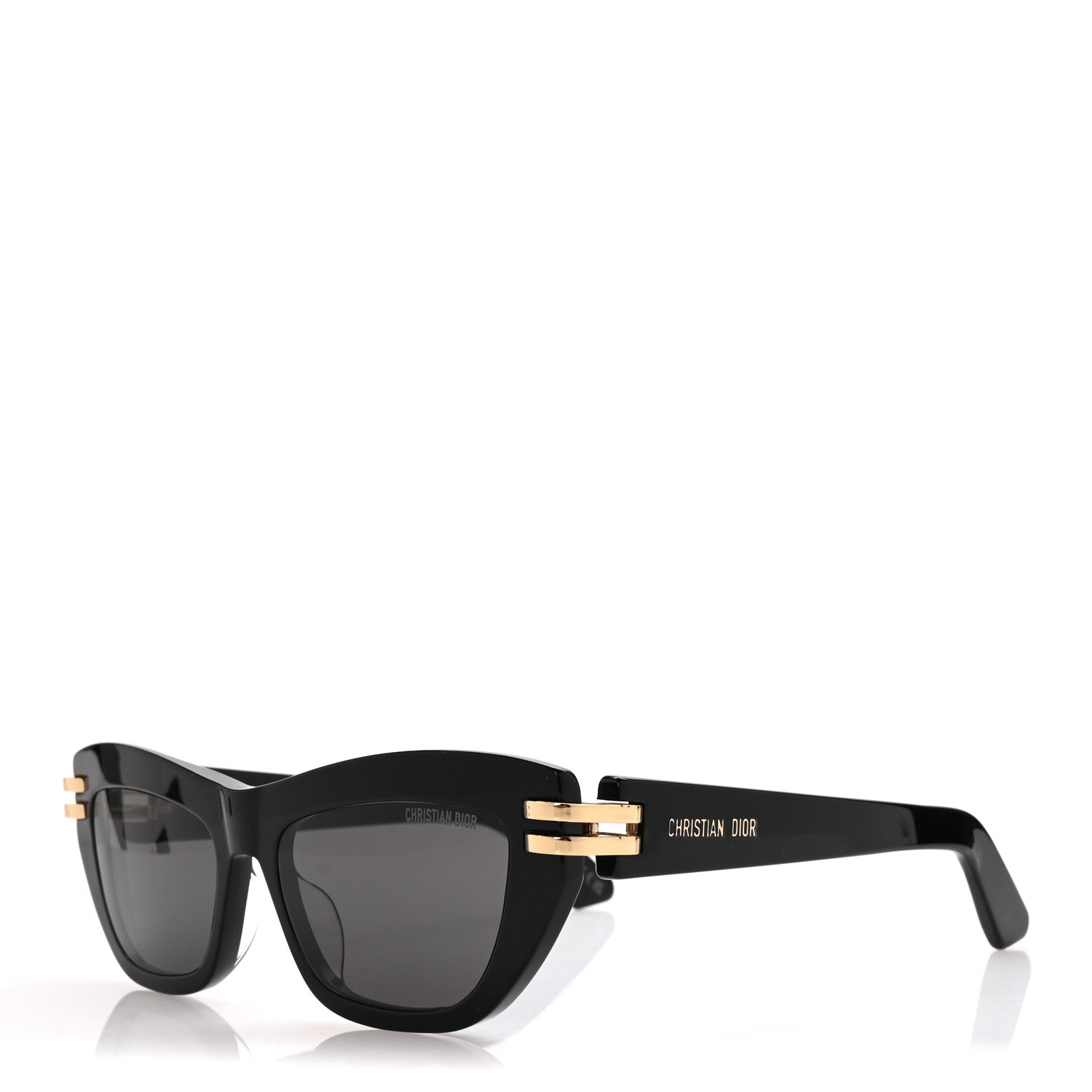 Acetate CDior B2U Cat Eye Sunglasses Black