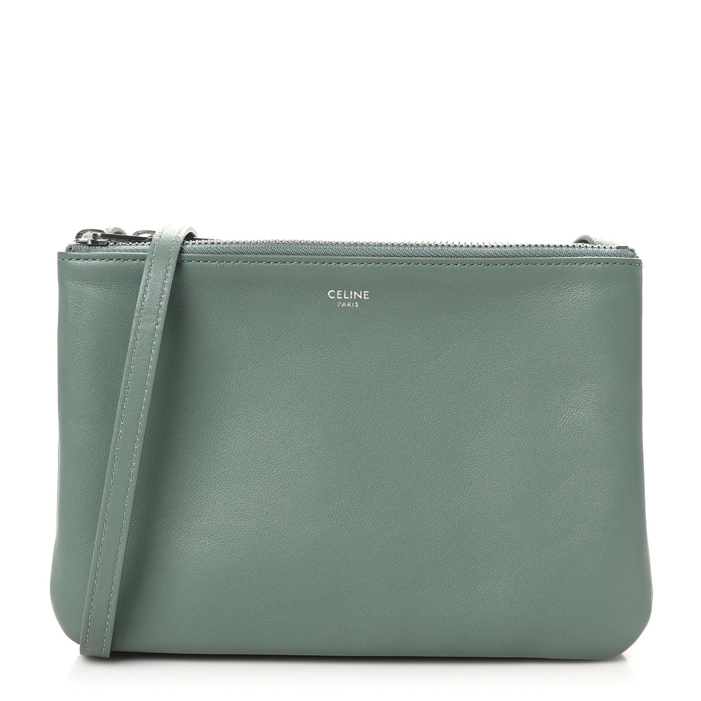 Lambskin Small Trio Crossbody Bag Celadon