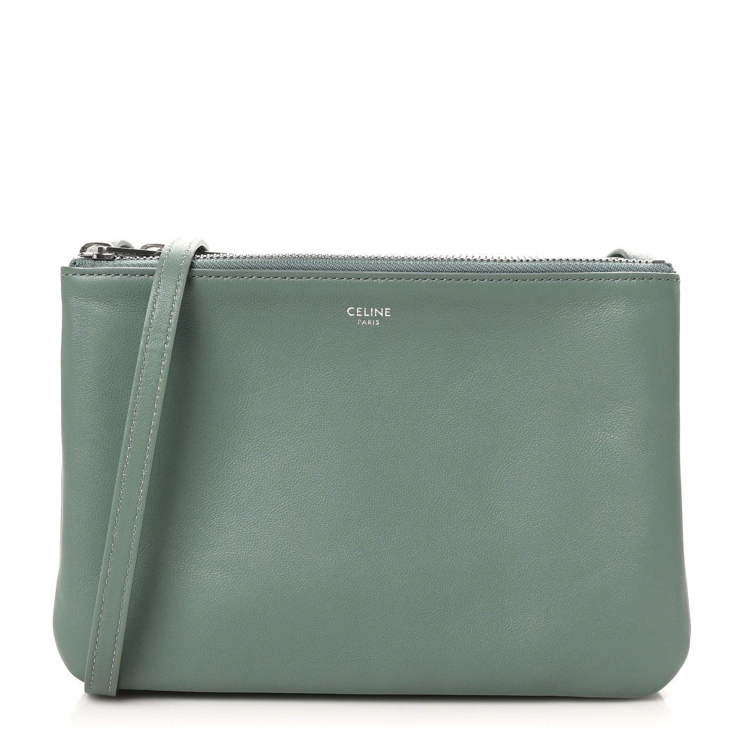 Lambskin Small Trio Crossbody Bag Celadon