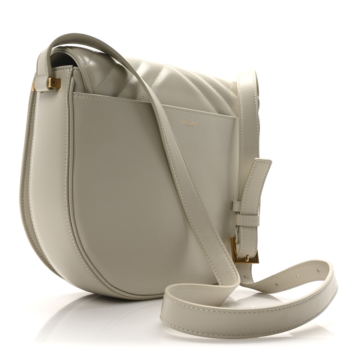 Calfskin Quilted Y Joan Satchel Crema Soft