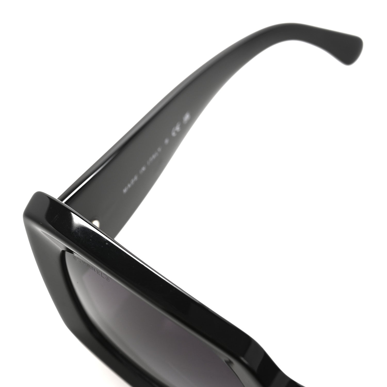 Acetate Rectangle Sunglasses 5435 Black