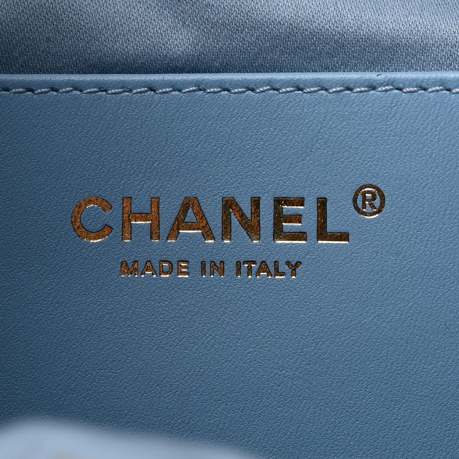 Washed Denim Quilted Medium Chanel 25 Handbag Blue