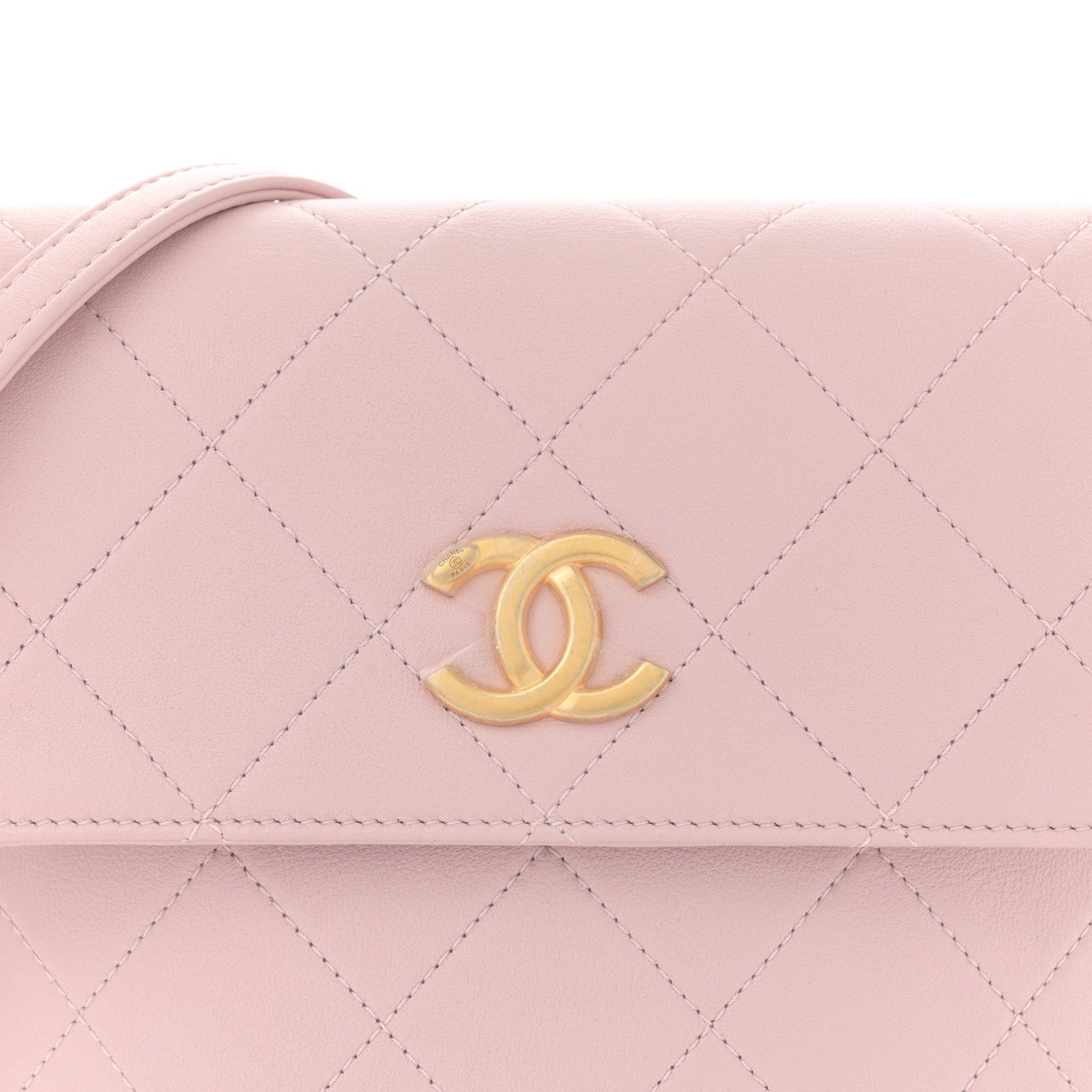 Calfskin Quilted Pearl Small About Pearls Hobo Bag Light Pink