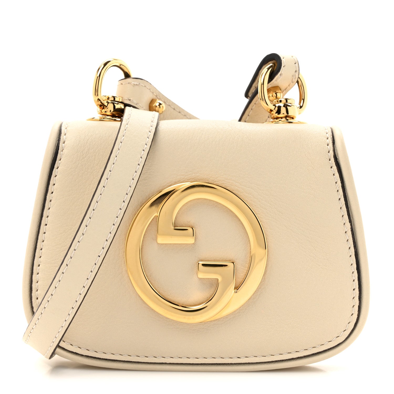Roxy Calfskin Blondie  Case Wallet with Strap Mystic White