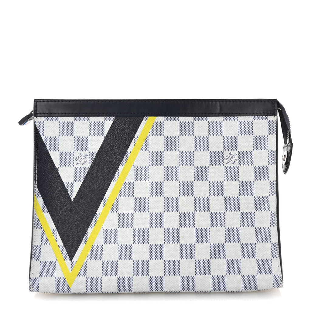Damier Azur Latitude America's Cup Pochette Voyage MM Autres Toiles