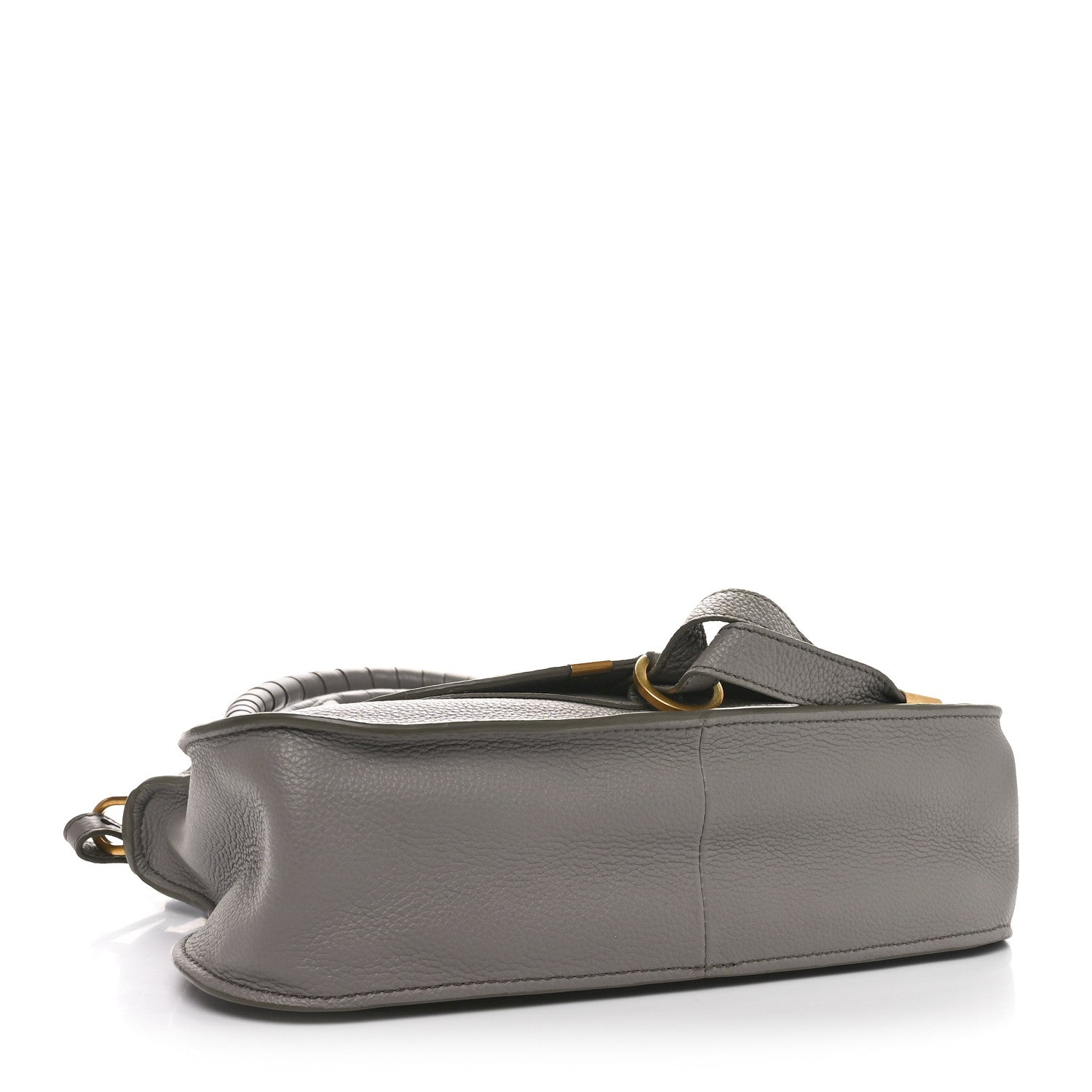 Calfskin Small Marcie Satchel Cashmere Grey