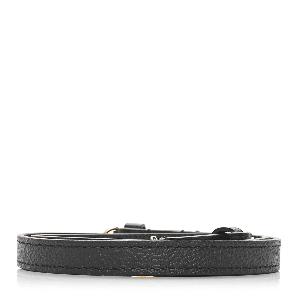 Calfskin Buci Shoulder Strap Black